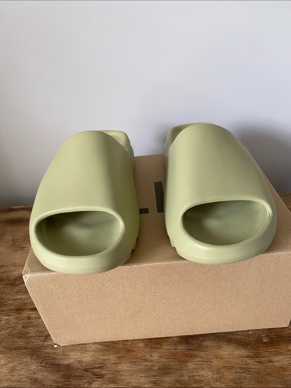 Brand New Adidas Yeezy Slide Resin Earth Green Unisex